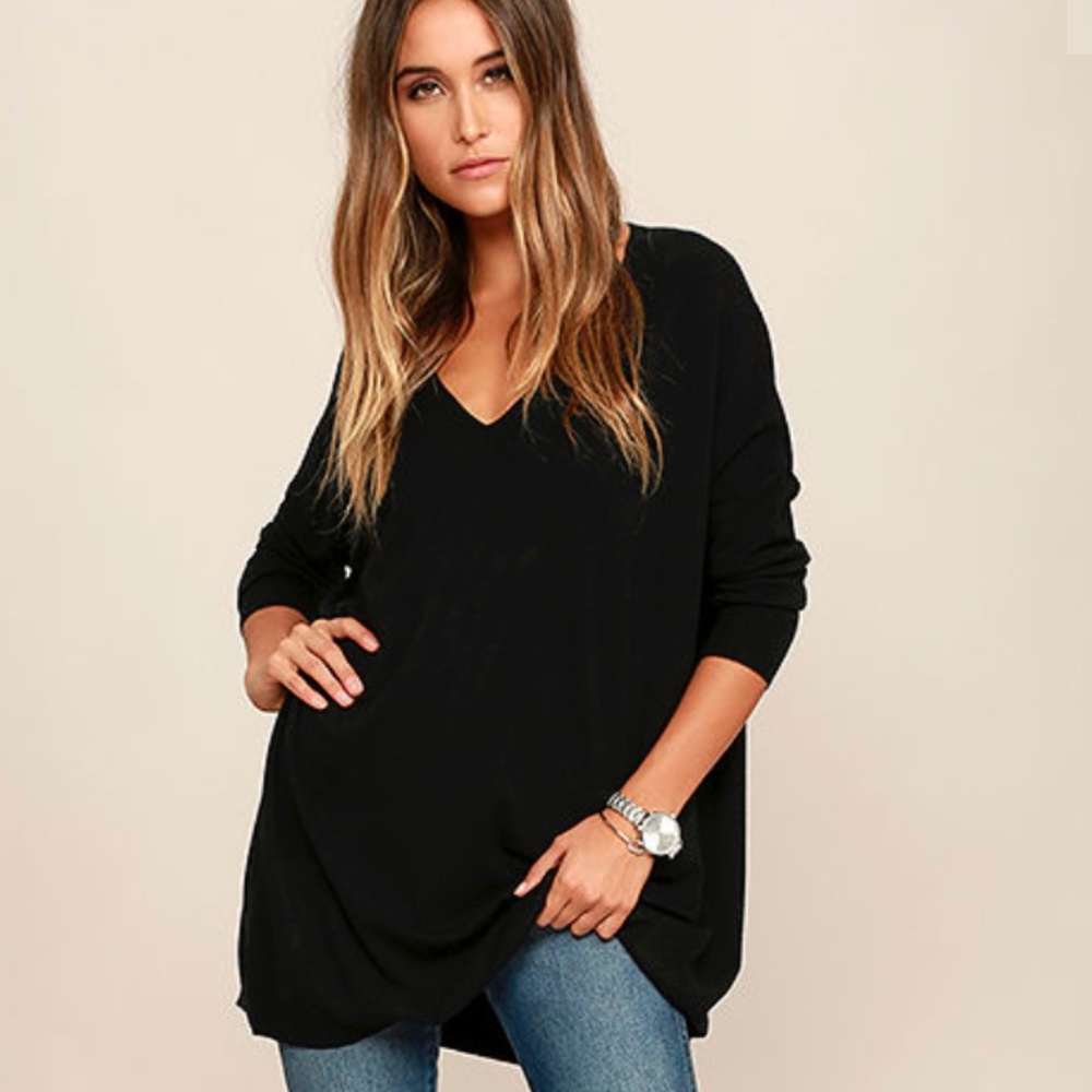 🍂 Cozy oversized soft black sweater